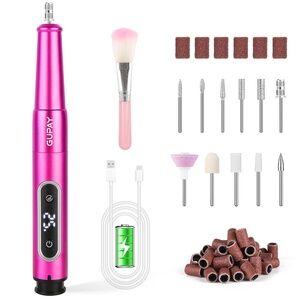 Hot Pink Rechargeable Cordless Nail Drill